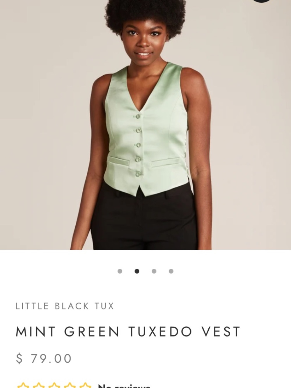 Mint Green Tuxedo Vest by little black tux